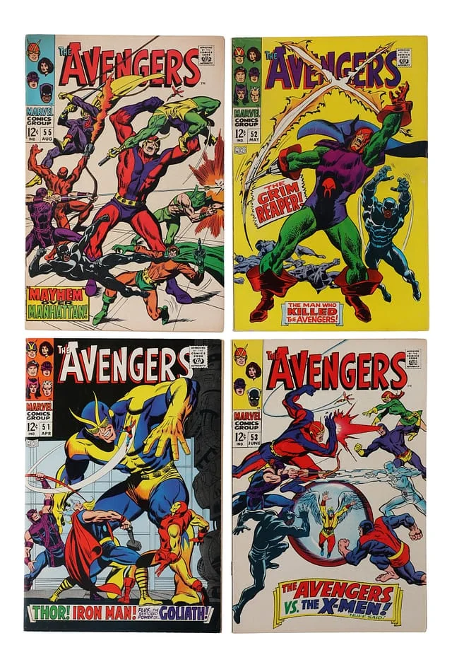 1968 Marvel) 4 Books - Raw Full Appearance of Ultron #1st card image
