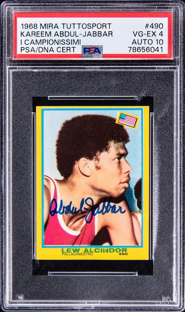 1968 Mira Tuttosport I Campionissimi Lew Alcindor/Abdul-Jabbar #490 card image