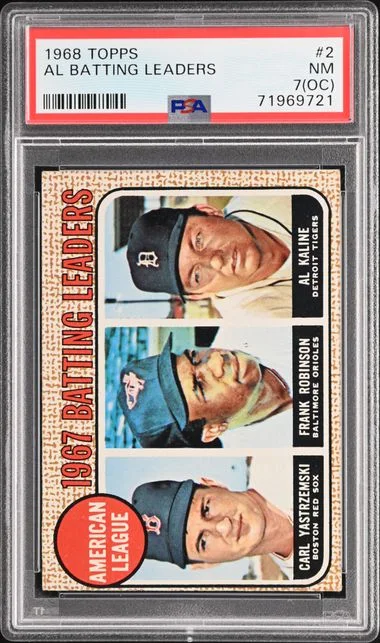1968 Topps Al Batting Leaders #2 card image