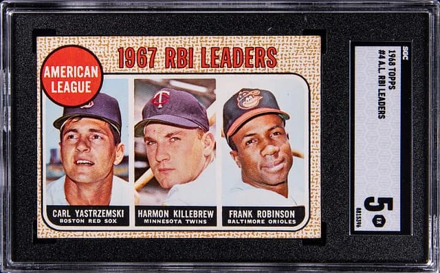 1968 Topps American League RBI Leaders #4 card image