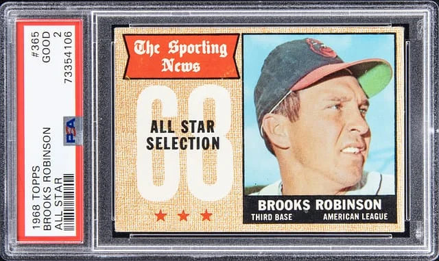 1968 Topps Brooks Robinson All Star #365 card image