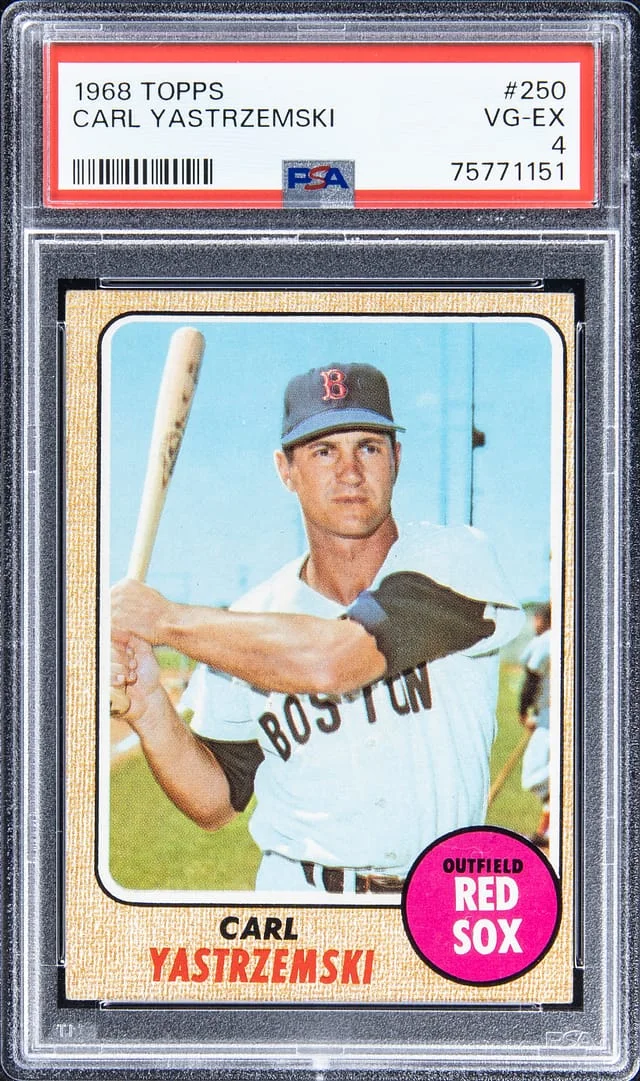 1968 Topps Carl Yastrzemski #250 card image