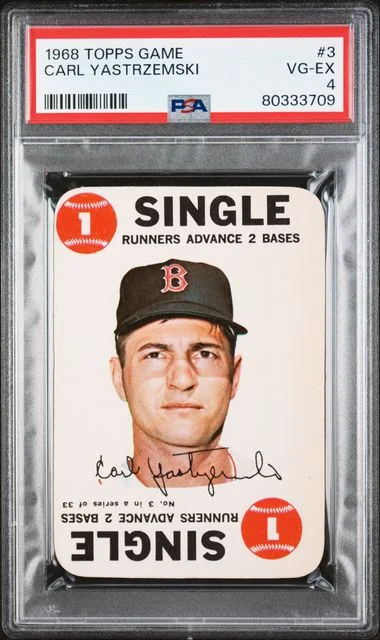 1968 Topps Carl Yastrzemski Game #3 card image