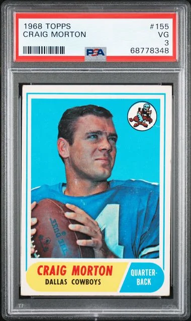 1968 Topps Craig Morton #155 card image