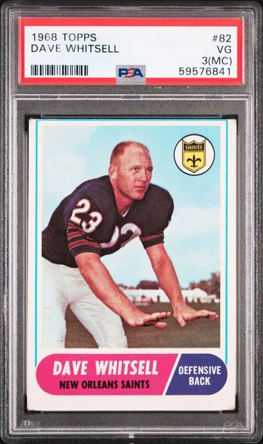 1968 Topps Dave Whitsell #82 card image