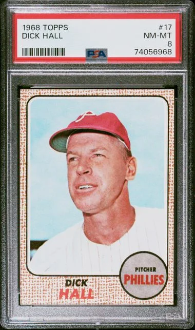 1968 Topps Dick Hall #17 card image