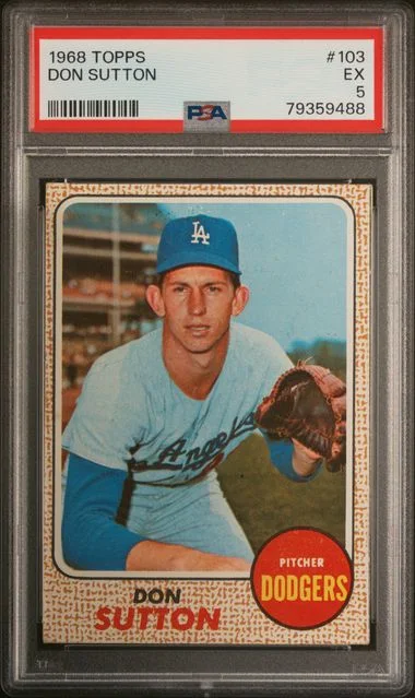 1968 Topps Don Sutton #103 card image