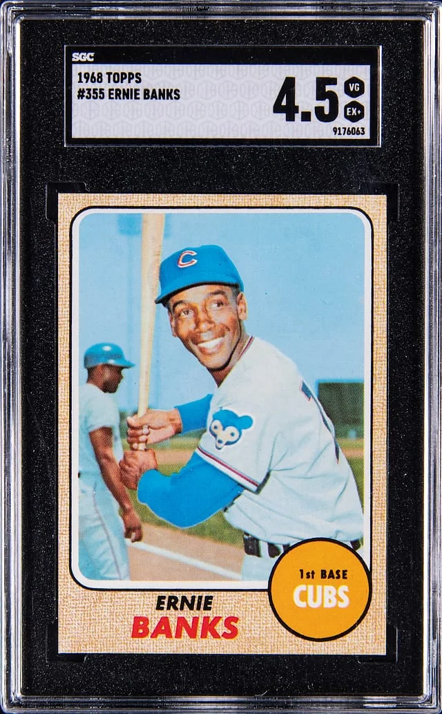 1968 Topps Ernie Banks #355 card image