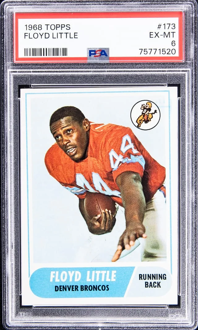1968 Topps Floyd Little #173 card image