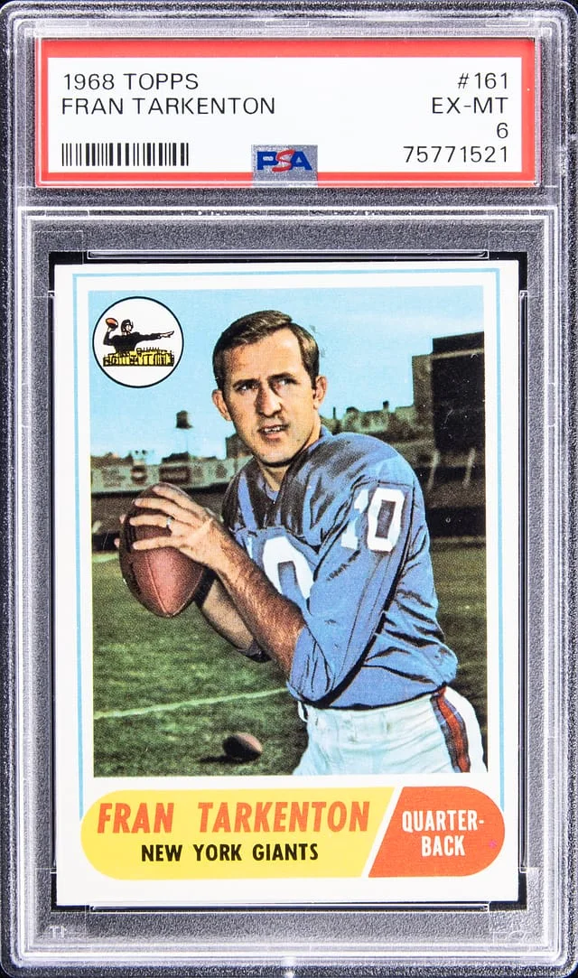 1968 Topps Fran Tarkenton #161 card image