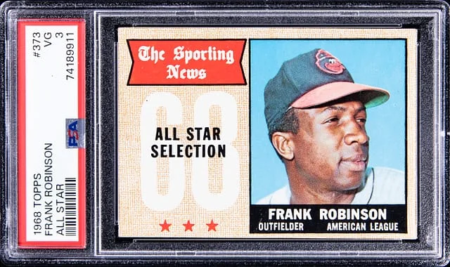 1968 Topps Frank Robinson All Star #373 card image