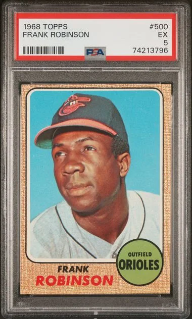 1968 Topps Frank Robinson #500 card image