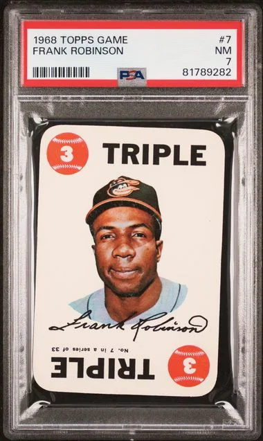 1968 Topps Frank Robinson Game #7 card image