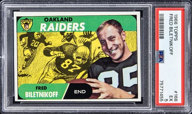 1968 Topps Fred Biletnikoff #168 card image