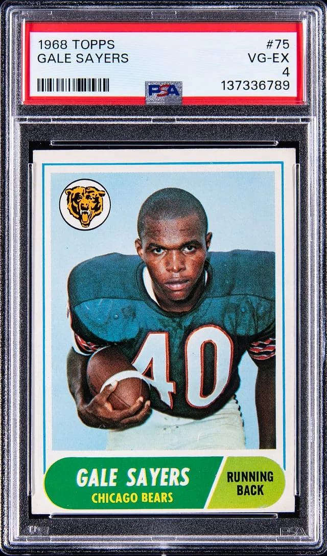 1968 Topps Gale Sayers #75 card image
