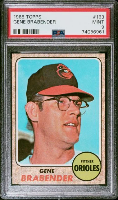 1968 Topps Gene Brabender #163 card image