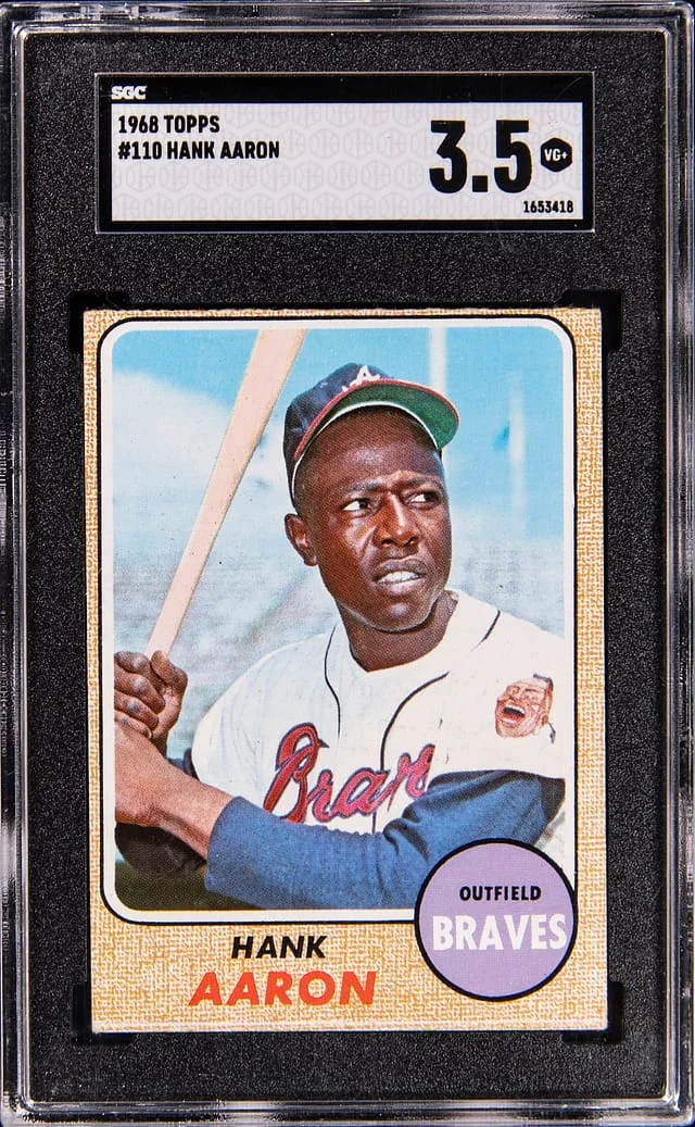 1968 Topps Hank Aaron #110 card image