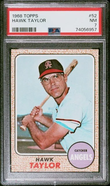 1968 Topps Hawk Taylor #52 card image