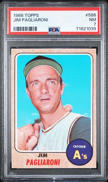 1968 Topps Jim Pagliaroni #586 card image