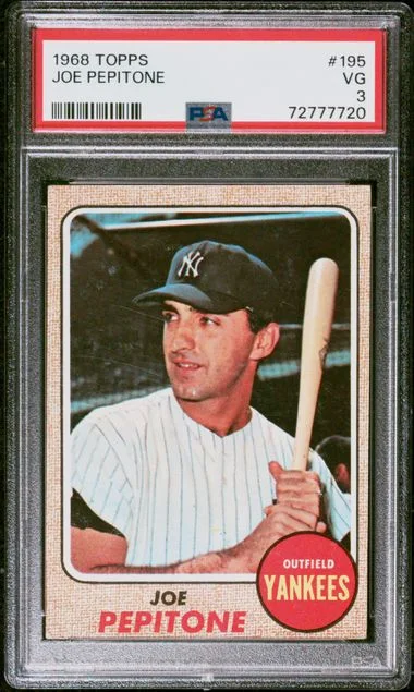 1968 Topps Joe Pepitone #195 card image