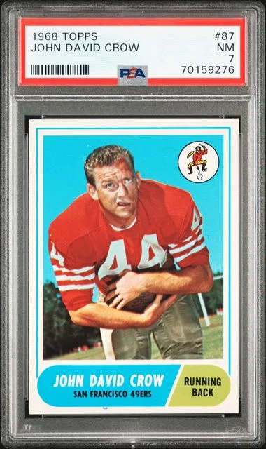 1968 Topps John David Crow #87 card image