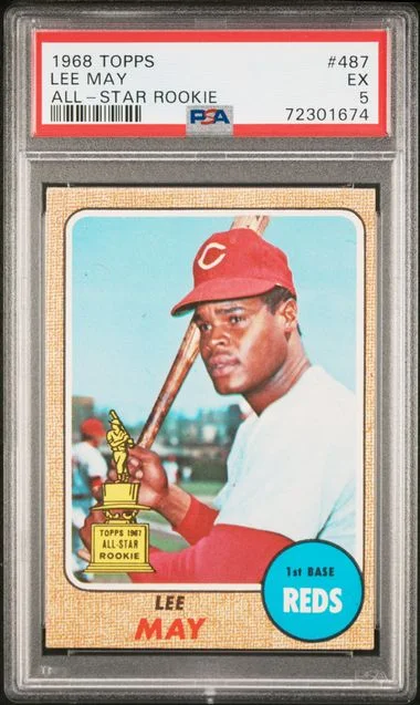 1968 Topps Lee May All-Star #487 card image