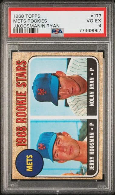 1968 Topps Mets Rookies J.Koosman/N.Ryan #177 card image