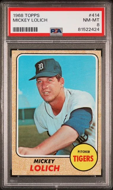 1968 Topps Mickey Lolich #414 card image