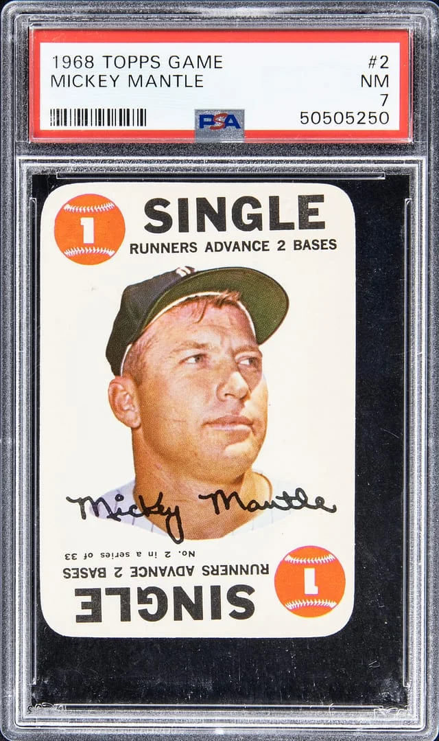1968 Topps Mickey Mantle Game #2 card image
