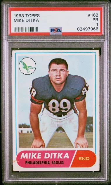 1968 Topps Mike Ditka #162 card image
