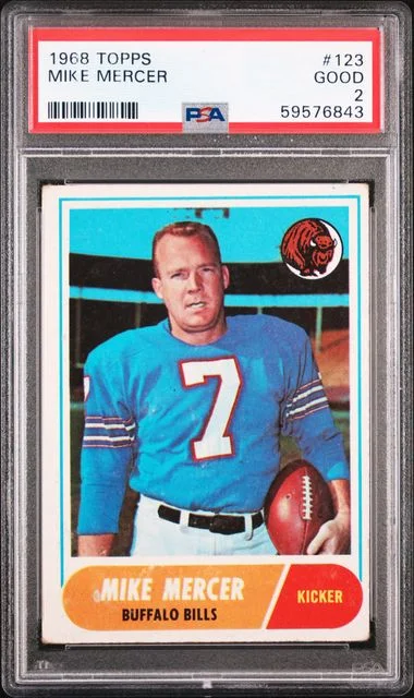 1968 Topps Mike Mercer #123 card image