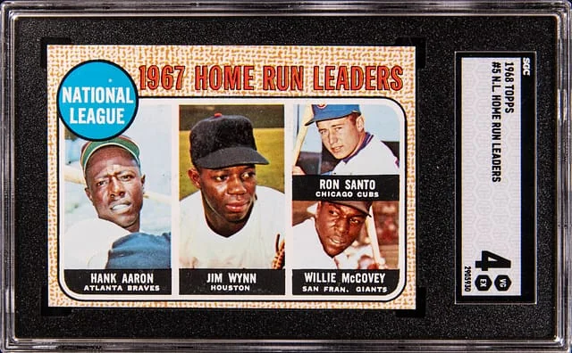 1968 Topps N.L. Home Run Leaders #5 card image