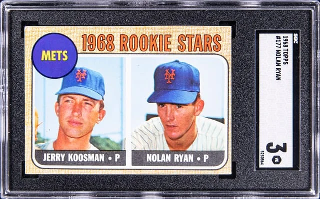 1968 Topps Nolan Ryan, Jerry Koosman #177 card image