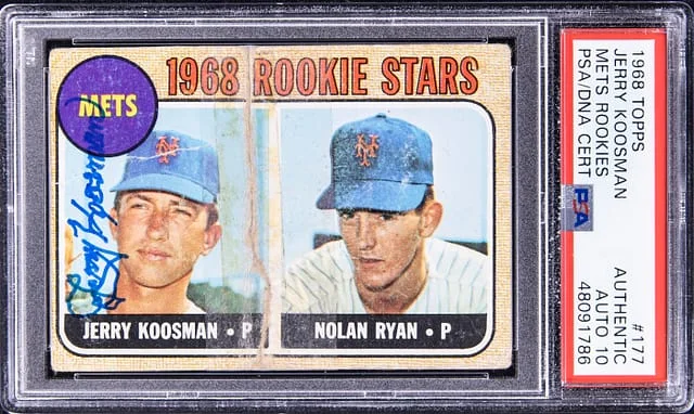 1968 Topps Nolan Ryan/Jerry Koosman #177 card image