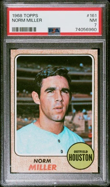 1968 Topps Norm Miller #161 card image
