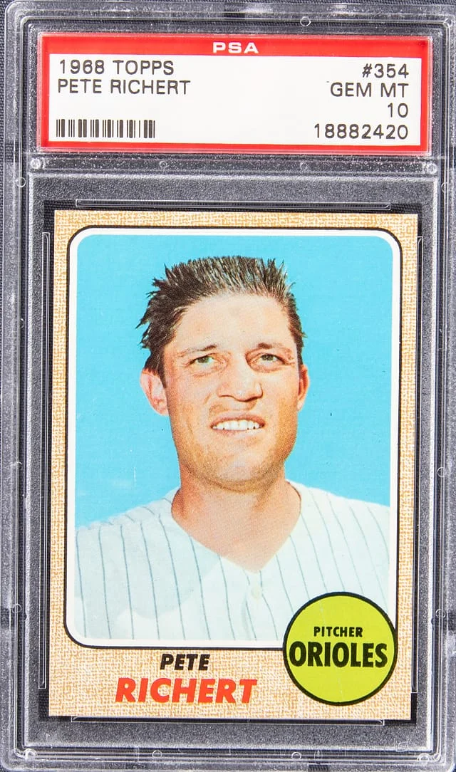 1968 Topps Pete Richert #354 card image