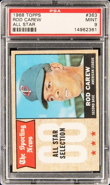 1968 Topps Rod Carew All Star #363 card image
