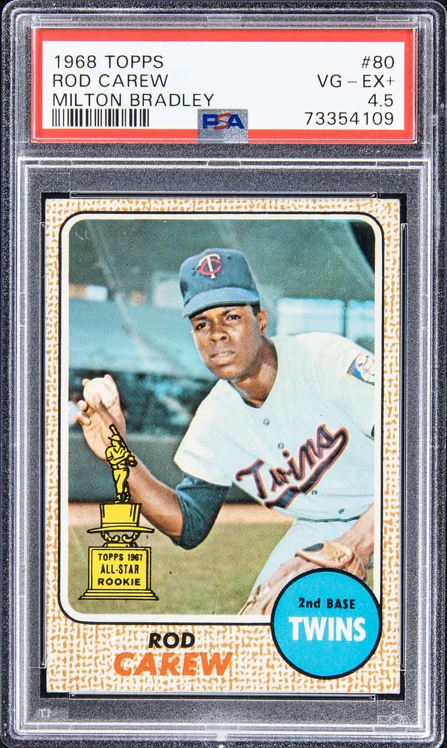 1968 Topps Rod Carew Milton Bradley #80 card image