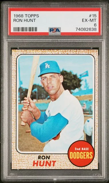 1968 Topps Ron Hunt #15 card image