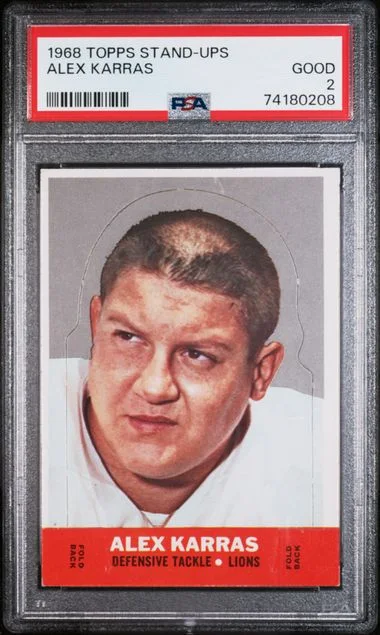 1968 Topps Stand-Ups Alex Karras #no-number card image