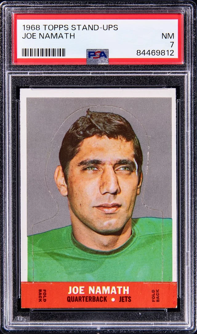 1968 Topps Stand-Ups Joe Namath #no-number card image