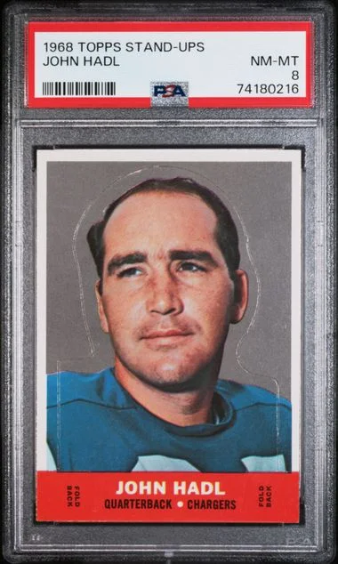 1968 Topps Stand-Ups John Hadl #no-number card image