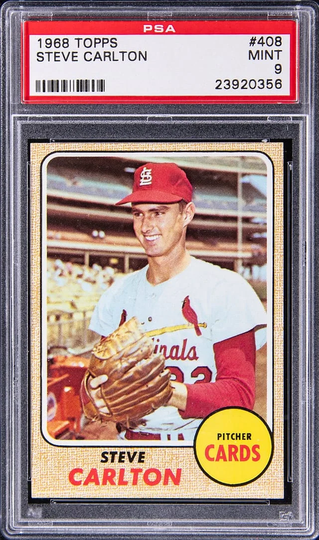 1968 Topps Steve Carlton #408 card image