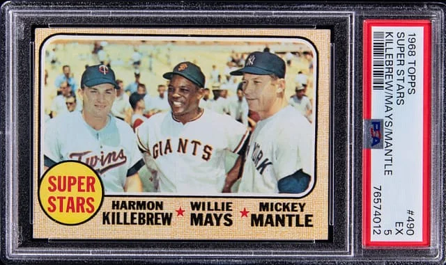 1968 Topps Super Killebrew/Mays/Mantle Stars #490 card image