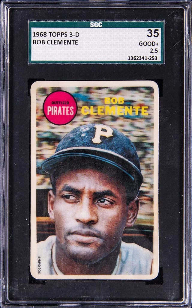 1968 Topps Test Issue Roberto Clemente #3-D card image