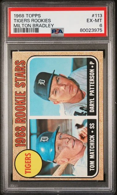 1968 Topps Tigers Rookies Milton Bradley #113 card image