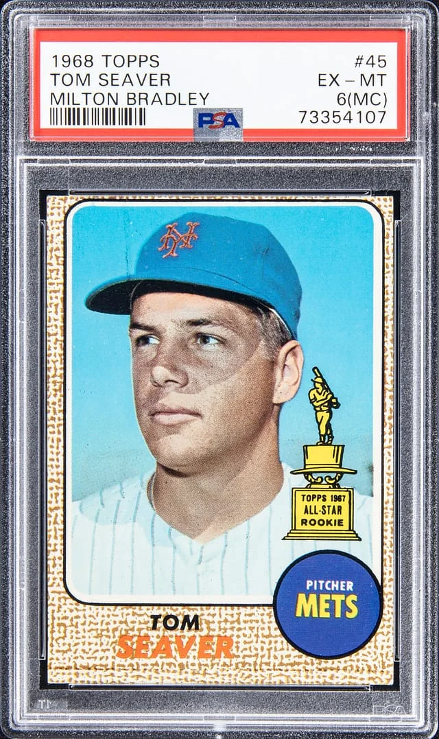 1968 Topps Tom Seaver Milton Bradley #45 card image