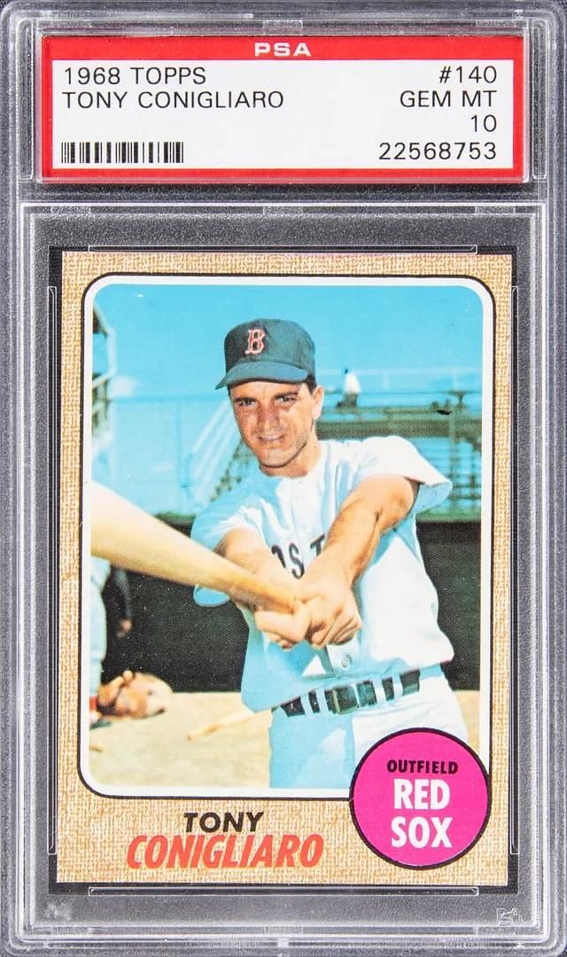 1968 Topps Tony Conigliaro #140 card image