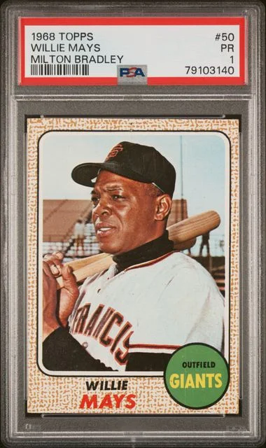 1968 Topps Willie Mays #50 card image