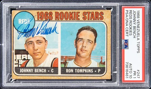 1968 Venezuela Topps Johnny Bench #247 card image